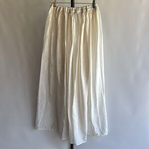 Vintage Papa Vancouver Flowy Cream Maxi Skirt - sz M